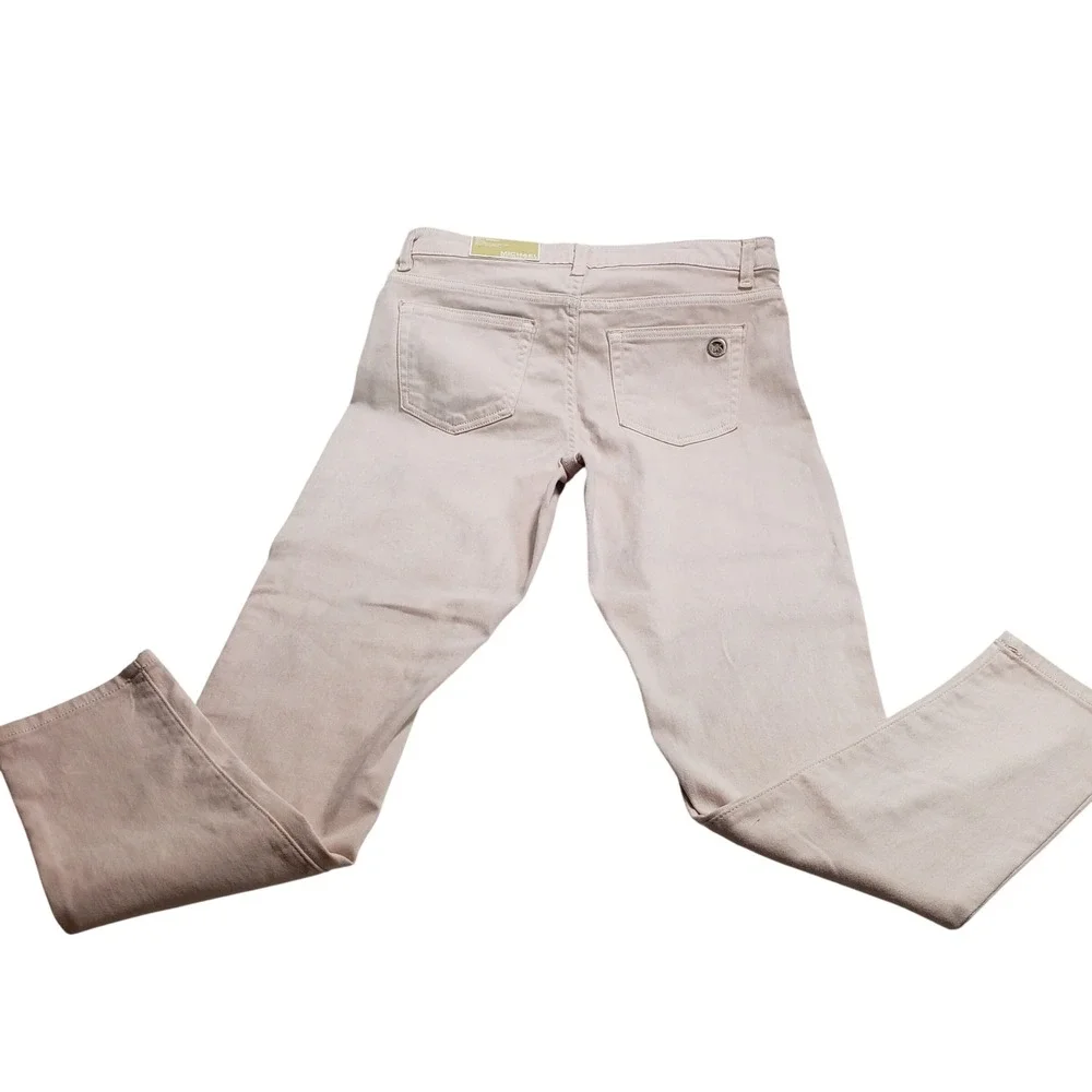 Michael Kors Women Izzy Skinny Jeans Size 10 Pink Mid-Rise QS09AD894L‎